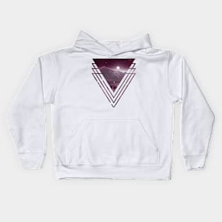 Geometry Triangles Misty Forests Kids Hoodie